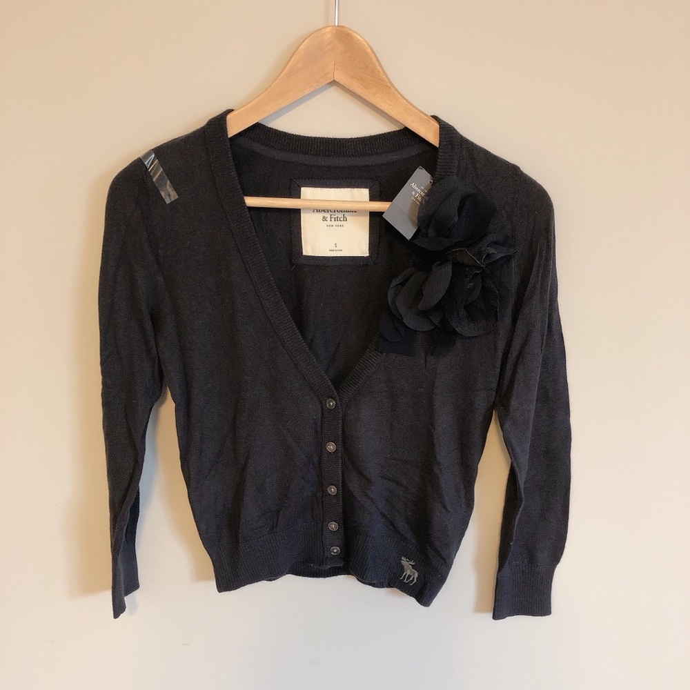 Abercrombie & Fitch Navy Blue Cardigan
